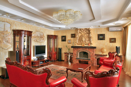 Salon w stylu barokowym